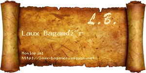 Laux Bagamér névjegykártya